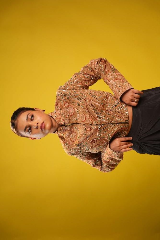Golden-Black Co-ord Set view 4